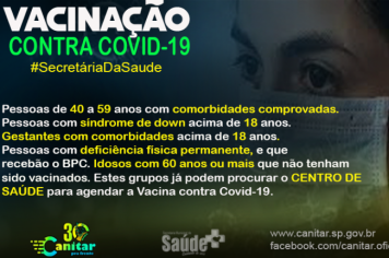 Faixa Etária Vacinação Covid-19