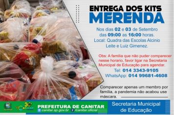 Entrega dos KITS merenda 