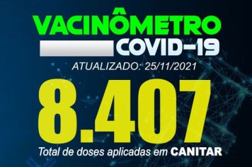 Atualização Vacinômetro Covid-19 25/11/2021