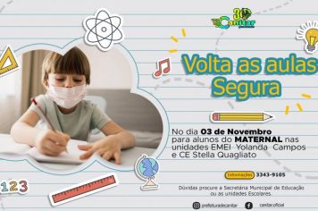 Volta as aulas Segura