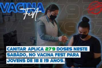 Canitar aplica 279 doses neste sábado 