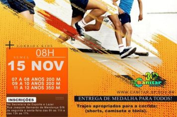 Inscrições abertas para a corrida KIDS