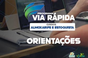 Orientações Programa Via Rápida