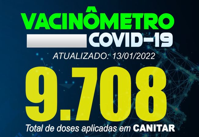 ATUALIZAÇÃO VACINÔMETRO COVID-19 13/01/2022