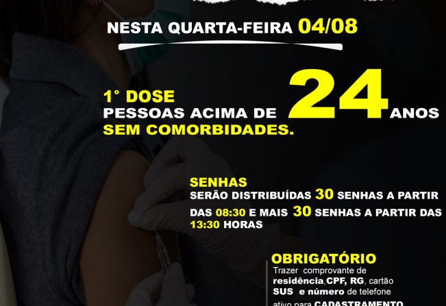 Faixa Etária Vacinação Covid-19